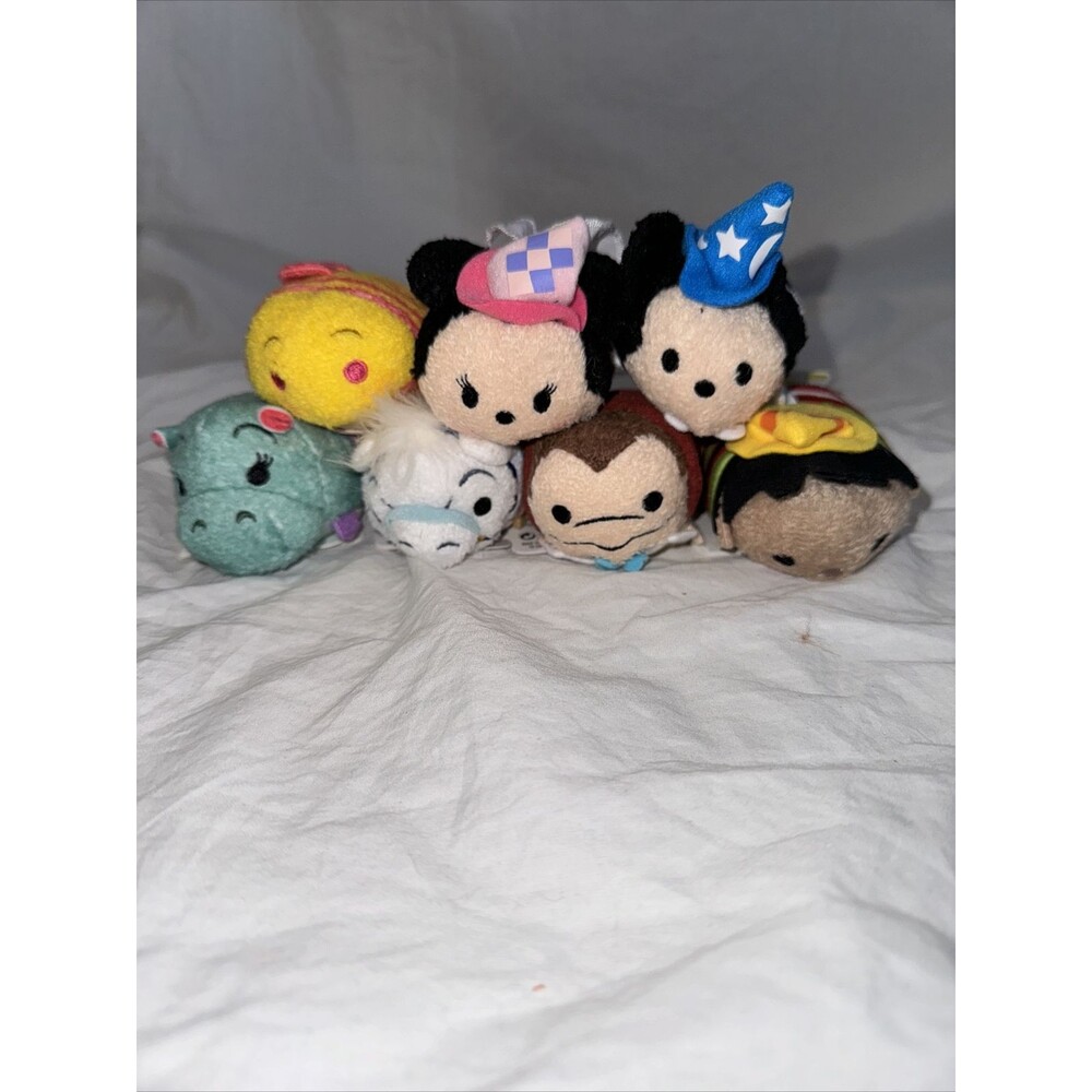 US Disney Fantasyland Mini Tsum Tsum Complete Set Of 7 NWT! Sorcerer Mickey!